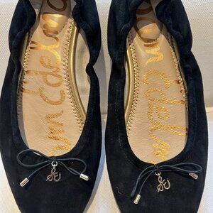 Sam Edelman Felicia Ballet Flat - Black Suede Size 9 - Great Condition
